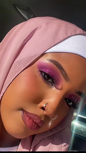 Simple Pink Eid Makeup Tutorial 🫶🏼💗 for all the girlies wearing pink n purple this year #eid #makeuptutorial #makeup #grwm #fypシ