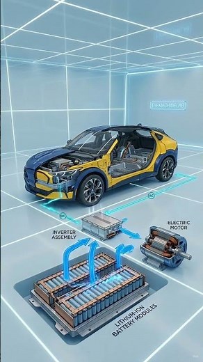 What happens inside an EV battery? #ev #explained #tesla