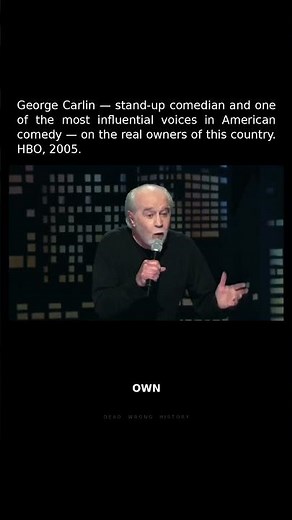 George Carlin — The Owners of This Country — HBO, 2005 #Shorts