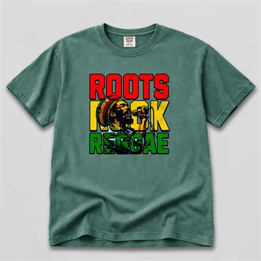Roots Rock Reggae Shirt - Reggae Music Festival Tee, Vintage Vibes