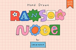 Ransom Note Cut Out Letter, a Graphic by cocomomo