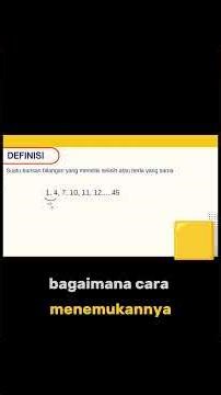 Pelajari Definisi Baris Aritmatika dan Contoh Dasarnya yang Mudah Dipahami!