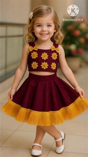 beautiful kids designer dress ✨️ party wear girl dress/new trendy look #babydress #Baby #fashion