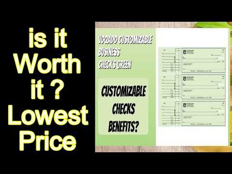 REVIEW Voqado Customizable Business Checks Green Features - Important Information