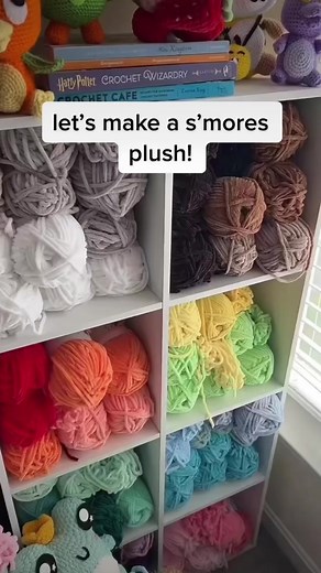 smores plush 🥰 pattern is in my shop #crochet #amigurumi #fyp