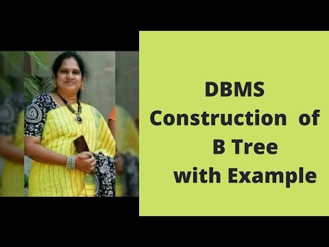 construction of B Tree with example| DBMS jntuh R18| Data Base Management Systems | B TREE