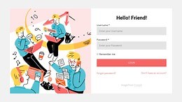 Hello, friend - HTML Template by Nicepage