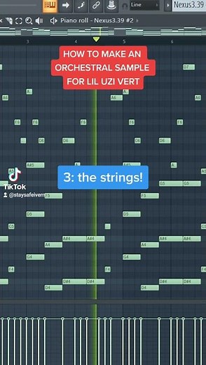 HOW TO MAKE ORCHESTRAL TYPE LOOP / SAMPLE FOR LIL UZI VERT #shorts