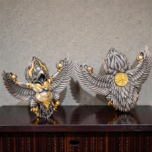 Solid Brass Garuda Statue • Dharma Protector, House Blessing - Etsy New Zealand
