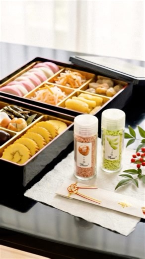 おせちの仕上げに、ひと振り。 梅や柚子の香りと色が加わると、食卓が少し華やぎます。 味を変えすぎない、さりげないアクセントに。 #フルッソ #おせち