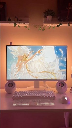 putting up my govee monitor gaming lights ☀️
