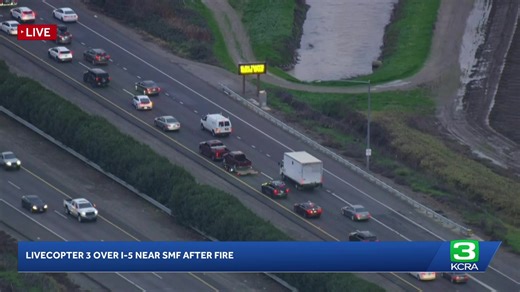 LIVE | LiveCopter 3 is over I-5 near SMF, where traffic is snarled following a big rig fire | KCRA 3