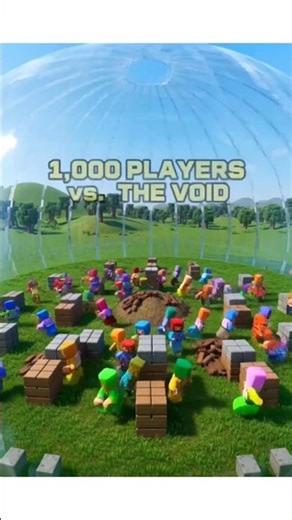 1,000 Players vs. THE VOID... (Only 1% Survived! 😱) #Shorts #minecraft #minecraft2026 #chaos