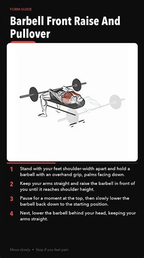 Chest Builder | Barbell Front Raise And Pullover