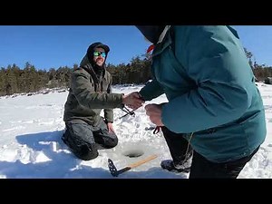 Ice Fishing Sebec Lake (SALMON)