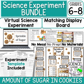 Virtual Science Experiment and Display Board- Sugar Amounts in Cookies (6-8)