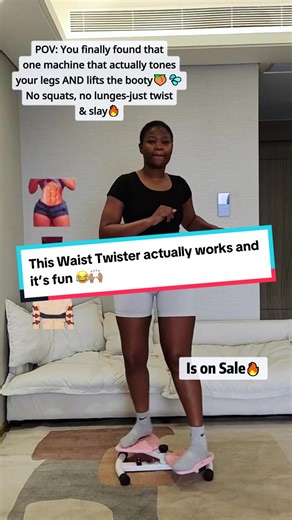 This Waist Twister actually works and it’s fun 😂🙌🏽 #hotwave #tiktokshopblackfriday #WaistTwister #absworkout #fitness