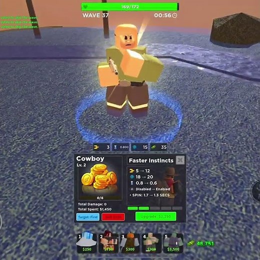 WALTER WHITE (Retired) COWBOY SKIN SHOWCASE! (Roblox TDS)