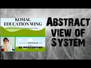 Operating System || Abstract View of the System || In hindi