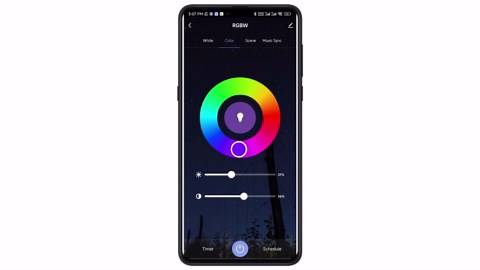 HQUA PN04DC Inground Pool/Spa Lighting System RGBW Color Change 6 Inch 50W LED, Remote/APP Control, 120V AC, 100 Feet Cord, UL Listed Transformer Included