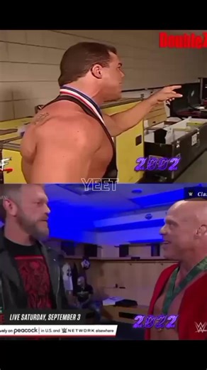 Kurt Angle & Edge then vs now #kurtanglewwe #edgewwe #fypシ゚viral #wwefunnymoments