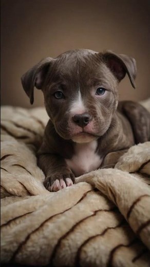 Brindle Pitbull Puppy to Adult Transformation in 18 Seconds 🐶