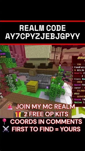 🔥⚔️Join LifeSteal SMP Realm NOW in 2026 Code⚔️🔥| #bedrockrealm #lifstealsmp #lifesteal #realm