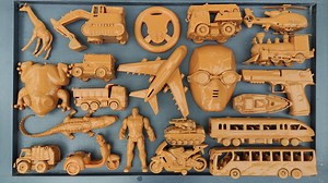 Membersihkan Mainan Truk Sampah, Crane, Truk Pasir, Kereta Api, School Bus, Helikopter, Pesawat Terbang, Tank Baja, Excavator #membersihkanmainan | Fuad28 Toys