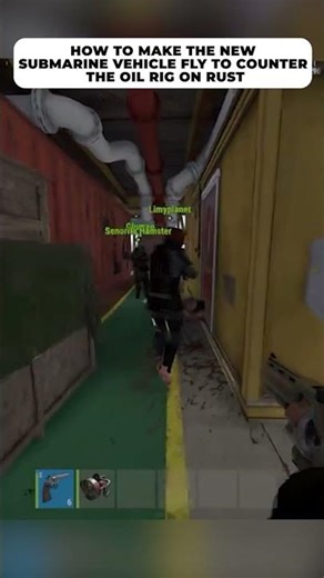 How to make the new submarine vehicle fly to counter the oil rig on #rust