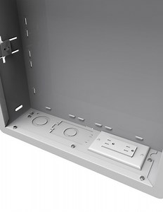Peerless-AV® 14"x14" In-Wall Box for Recessed Power and AV Components with optional Surge Protector | IB14X14-W | Peerless-AV