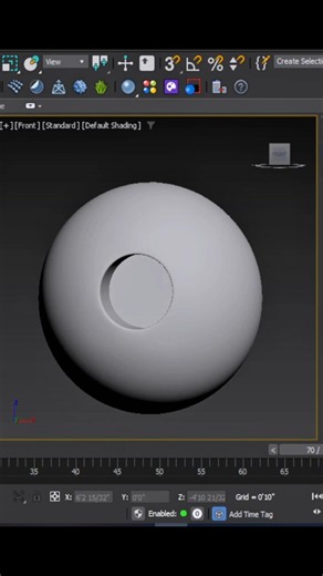 How to Create a Perfect Hole in a Sphere in 3ds Max | Beginner Friendly