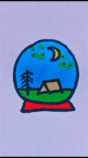 how to draw a globe step by step #art #draw