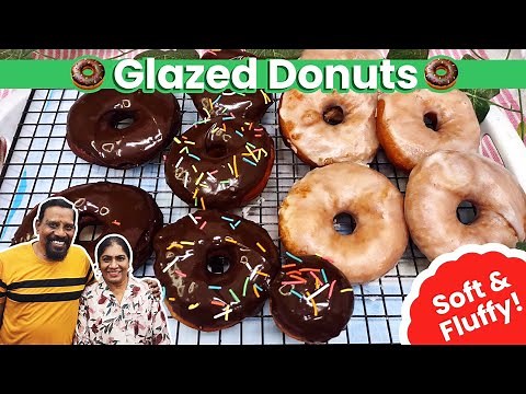 Soft & Fluffy Homemade Donuts | Easy Donut Recipe | Melt In Mouth Glazed Donuts!🍩