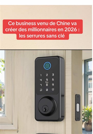 La Chine a déjà pris de l’avance. Les serrures sans clé transforment maisons, appartements meublés et entreprises. Empreinte digitale, code PIN, accès multiple, sécurité intelligente. 👉 Ceux qui se positionnent maintenant construisent les fortunes de 2026. Le marché est là. La demande est là. L’opportunité est maintenant. #BusinessChine #SerrureIntelligente #Business2026 #OpportunitéMillionnaire #ImportExport