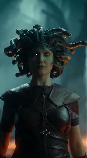 Medusa Faces a Troll #medusa #troll #shorts