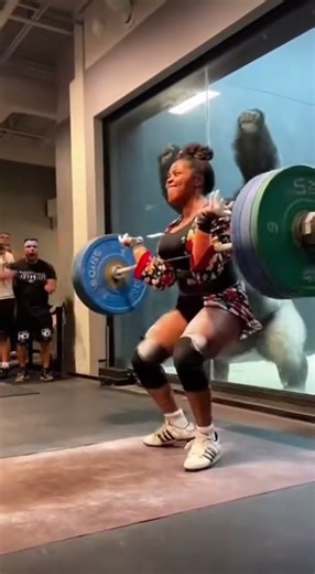 Epic Weightlifting Showdown Woman vs Gorilla #FitnessChallenge