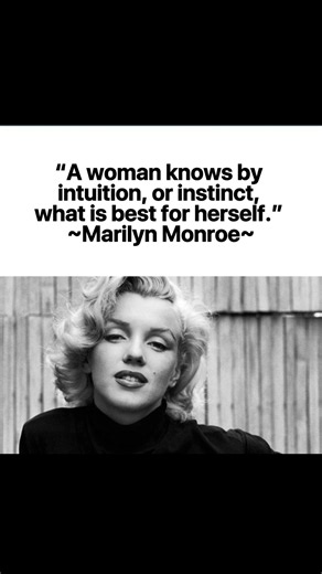 Marilyn Monroe #feminineenergy #motivation #trending