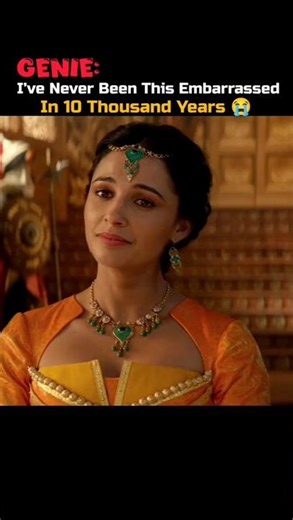 Th way genie said I've never been this much embarrassed ever🤣😭 #shorts #aladdin