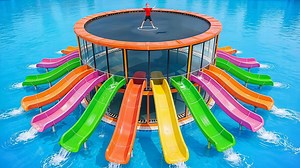 I turned my trampoline into a waterpark