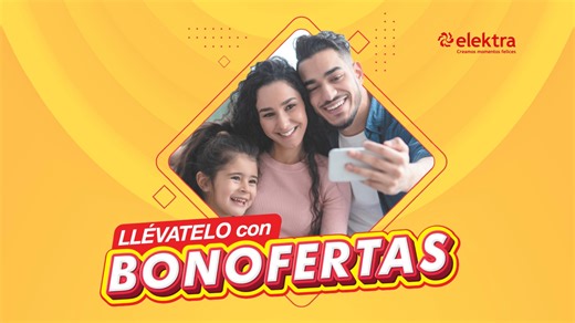 Llegaron las BONOFERTAS a Elektra 🤩 Ven a #TiendasElektra y aprovecha los DESCUENTOS MÁS GRANDES para equipar tu hogar y llevarte tus productos favoritos a precios increíbles. ¡También puedes llevártelos al mejor precio al crédito de Banco Azteca! 🛍Visítanos en tu #TiendaElektra favorita 💻 Ingresa hoy en www.elektra.com.gt 📱Escríbenos al WhatsApp https://bit.ly/3MWL8hw #CreamosMomentosFelices Promoción válida hasta el 9 de julio, 2023 | Tiendas Elektra