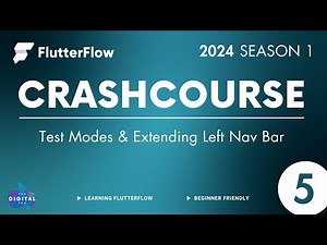 #FlutterFlow Crashcourse 2024 - SE01 - Episode 5 - Test Modes & Extending UI