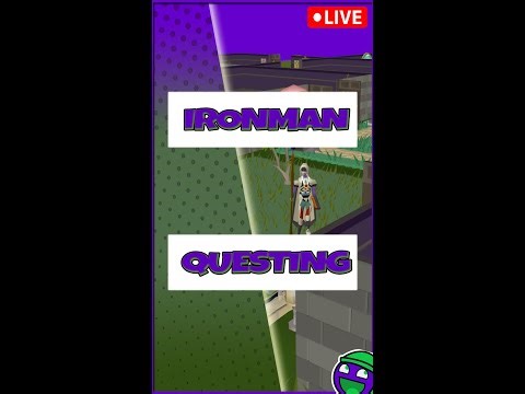 [🟣OSRS Ironman] Questing in OldSchool RuneScape and fighting big bosses! #osrs #osrsironman