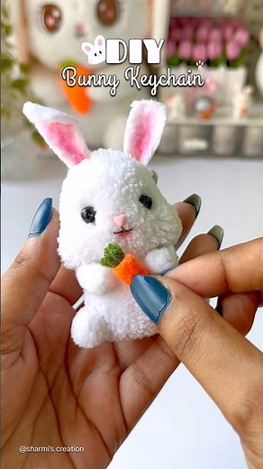 DIY wool keychain #shorts #youtubeshorts #woolencraft #craftideas #handmade