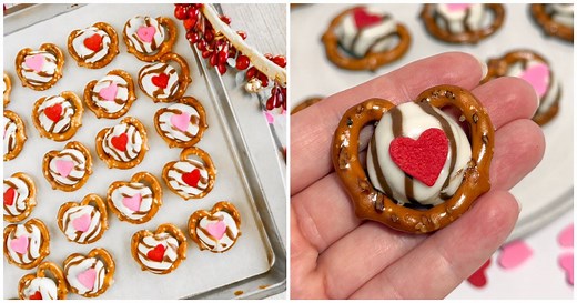 3-Ingredient Valentine Pretzel Treats