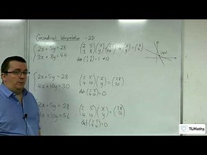 A-Level Further Maths: C8-01 Geometrical Interpretation: Two Dimensions