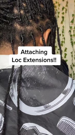 Attaching Pre-Made Loc Extensions🥰🥰🥰 #locextensions #locstyles #loctician #lasvegaslocs #vegaslocs #dreadlocks #menwithlocs