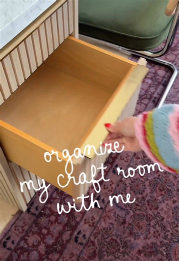 organize my craft room with meeee! we’re getting there 🙂‍↕️💓 #crafty #organization #organizedhome craft room organization junk journaling supplies organization desk drawer organization how to organize craft supplies