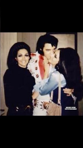 November 9, 1971. Elvis and Joyce Bova backstage at the Civil Center in Baltimore, Maryland.