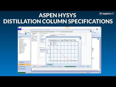 Aspen HYSYS Distillation Column Specifications