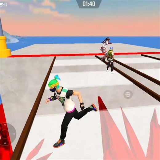 Tropical Player Glass Bridge Gameplay 😁 😍😎